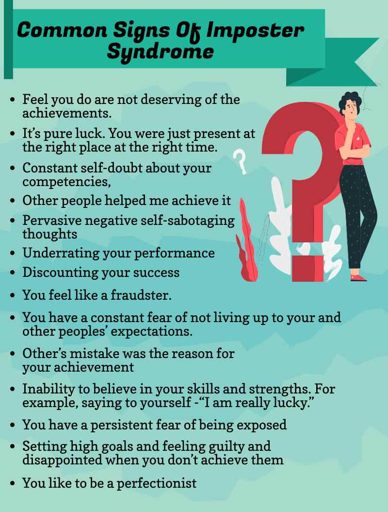 Common Signs of Imposter Syndrome - Insightful Counselling